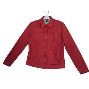 REI Women's Red Button-Up Jacket - Size Medium